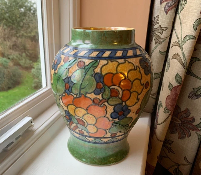 CHARLOTTE RHEAD SIGNED Art Deco Crown Ducal Byzantine Vase 23cm tall £ ...
