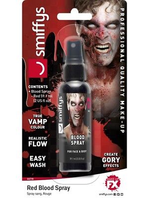 Halloween Costume Spray Rosso Sangue 57ml Horror Vampiro da Smiffys