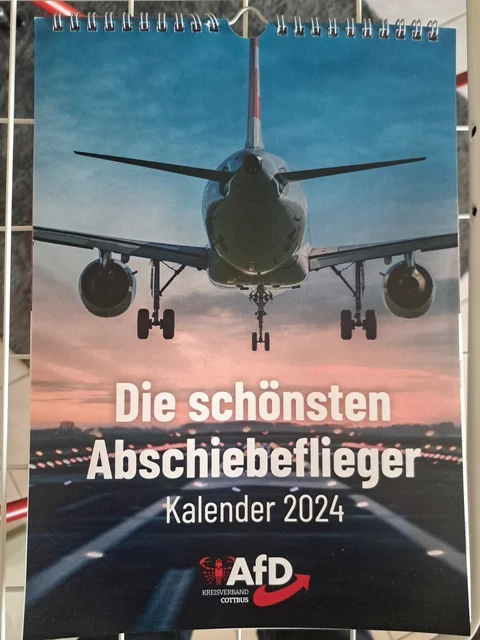 AFD KALENDER DIE Schönsten Abschiebeflieger 2024 EUR 25,00 - PicClick DE