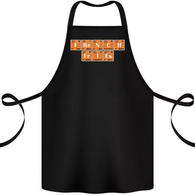 French Fries Periodic Table Chemistry Funny Cotton Apron 100% Organic