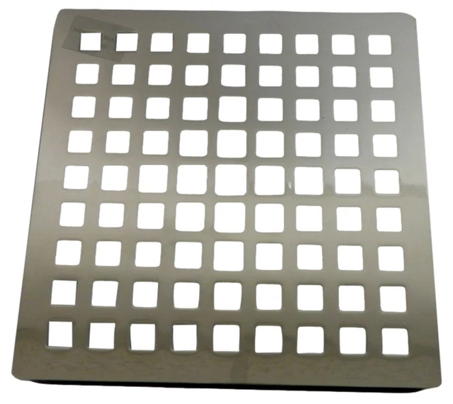 Newport Brass 233-401/15 Decorativo Drenes 4" Ducha Cuadrada Grid Níquel Pulido