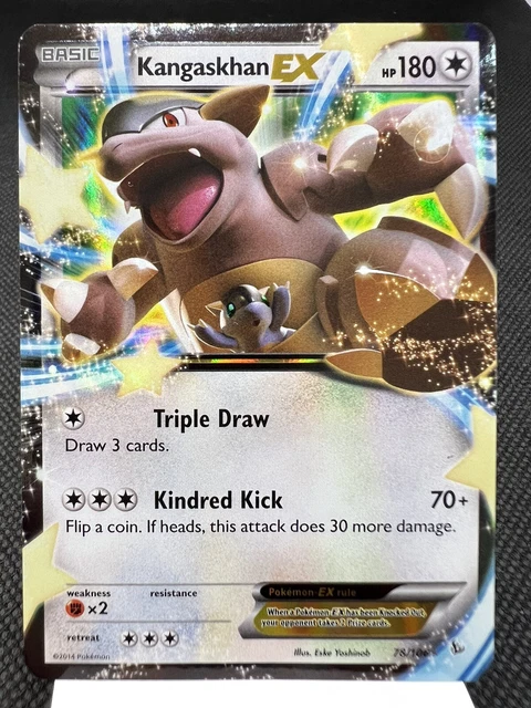 Kangaskhan EX 78/106 - Ultra Rare Holo - XY Flashfire Pokemon Card PLAYED