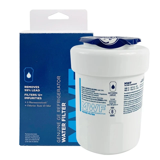 REPLACE GENERAL ELECTRIC MWF Refrigerator Water Filter Pack of 1 17.99