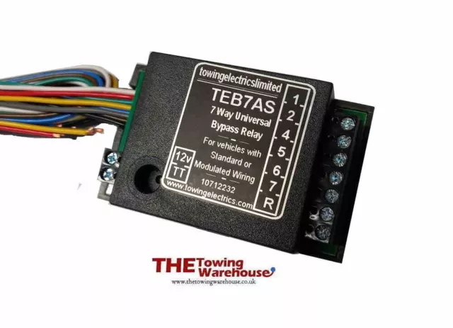 Smart universal fitting 7 way bypass relay TEB7AS Towbar Towing canbus wiring