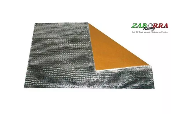 PARACALORE 50x50 cm TERMOISOLANTE ADESIVO Materiale isolante alluminio MAX 450°C 2