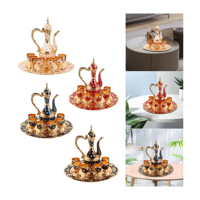 Ensemble à Thé/Café Étains Du Manoir - Plateau Et Aiguière Inclus
