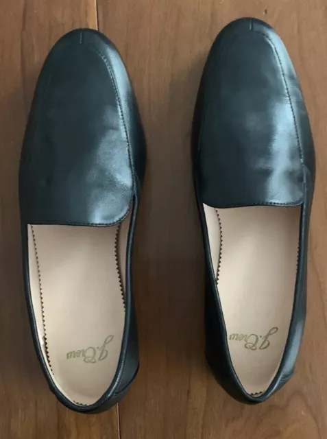 NEW J. CREW Cecile Smoking Slippers Black Leather Woman’s Size 7 AQ135 ...
