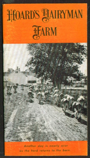 Hoard's Dairyman Farm Record Cows & Bulls booklet 1956