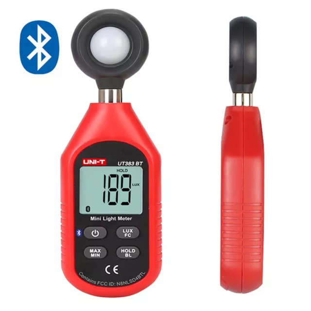 Q77C UT383BT Bluetooth Digital Light Meter LCD Illuminance Meter for Laboratory