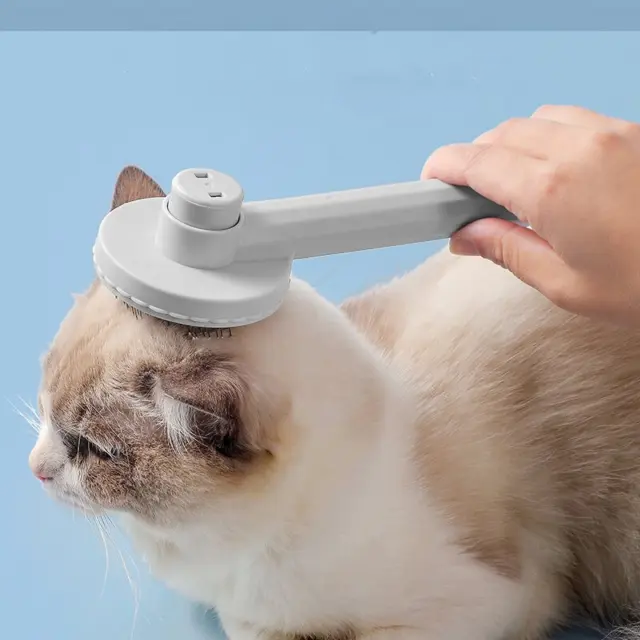 Pet Cat Dog Brush Grooming Slicker Self-Cleaning Slicker Brush Hair Massage Comb