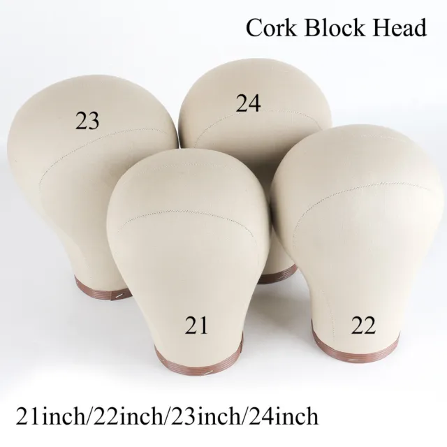 Wig Soft Cork Canvas Block Head For Displaying Mannequin Head Wig Stand