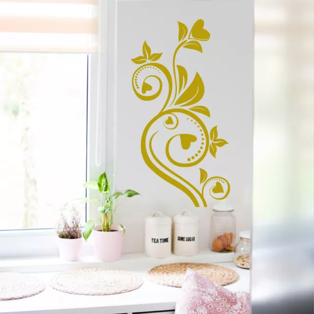 wall stickers adesivo adesivi fiori vetri box doccia decorazione bagno  a0091