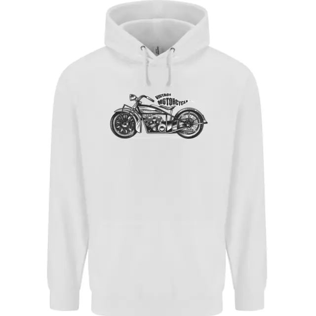 Vintage Motorcycle Custom Chopper Biker Childrens Kids Hoodie