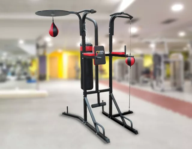Power Boxing Station Stand Gym Speed Ball Punching Bag 766435_S1