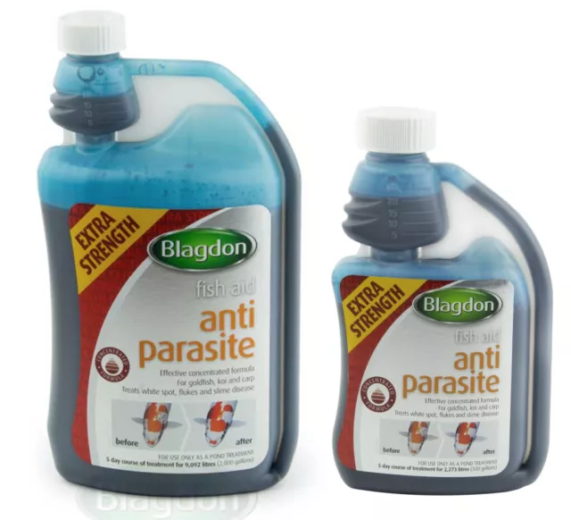 Blagdon Anti Parasite Extra Strength Koi Pond Treatment White Spot Flukes Slime
