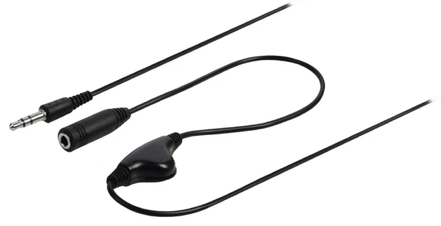 Cavo Prolunga Audio 6 Piedi (1,8 Mt), Jack 3,5 Mm Maschio A 3,5 Mm Femmina, Stereo, Nero