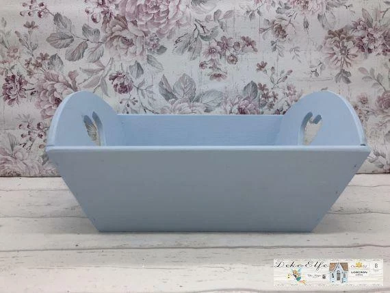 Op De Maalzolder Cadeaux Boîte Cadeau pour la Naissance Bois Bébé Bleu Bub