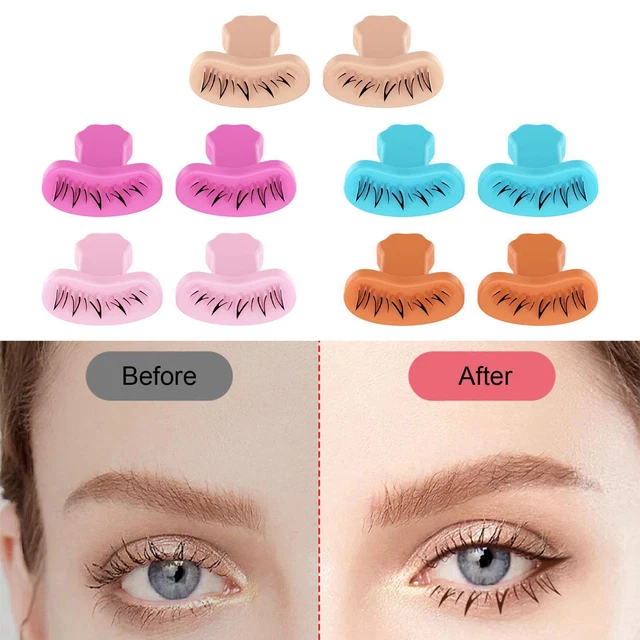 2 Stück Lazy DIY Unterwimpern Wimpernschablone für Frauen Mädchen Anfänger