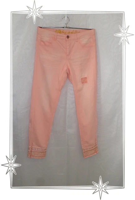Pantalon Slim Délavé Freeman T. Porter - Taille Basse W26 L32, Blanc, Neuf étiqueté