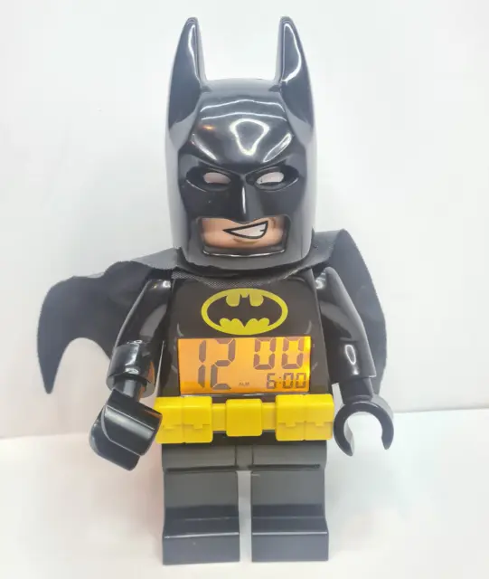 Lego Batman DC Comics Light Up Digital Alarm Clock Figure The Batman Movie