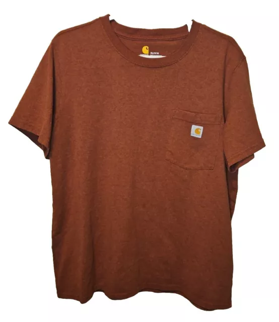 Camiseta Carhartt Bolsillo Ajuste Original Talla XL 16-18 Niños K87 Ropa de Trabajo Color Raro