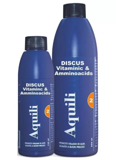 Discus Vitamines & Acides Aminés 250ML Aquili Vitamines Et Aquarium Douceur