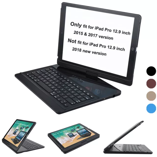 iPad Pro 12.9 keyboard case for 2017 & 2015 1st 2nd Gen with wireless cover