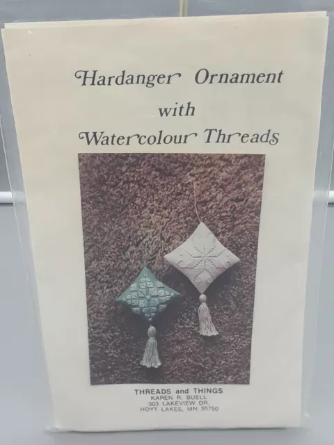 Unleash Your Creativity! Open Hardanger Chart Ornament Kit w/ Watercolor Threads 2