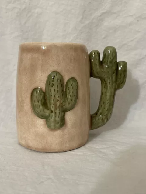 Vintage Hobbyist Mug Cactus Desert Southwest Coffee Tea Mug 1980 - Has Crazing