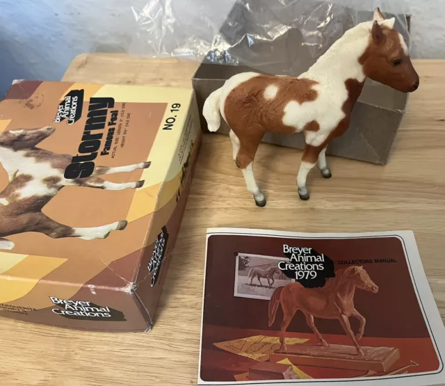 Vintage Handpainted Breyers Stormy Famous Foal 1977, #19 With all Packaging