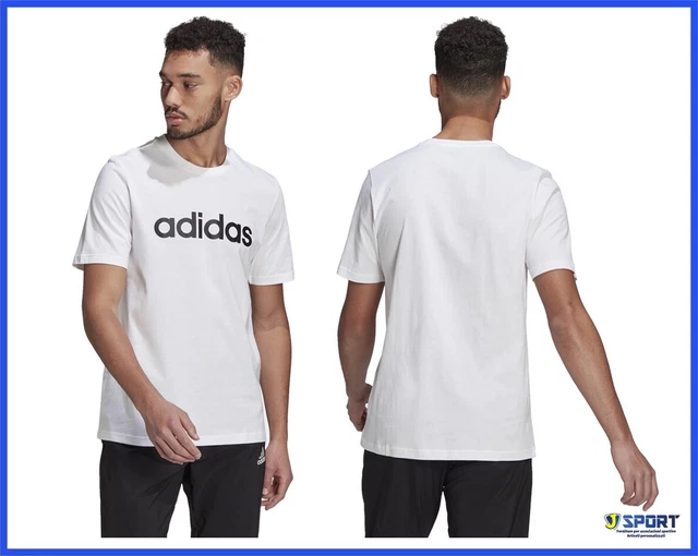 T-shirt da Uomo ADIDAS Maglia Magliette in Cotone Tshirt Manica Corta Bianca L