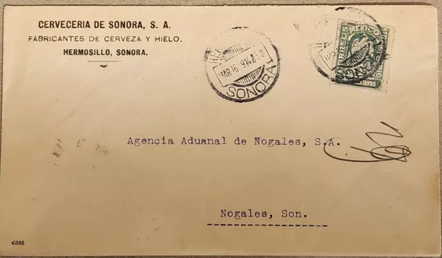 Mexico Beer Factory 1914 Sonora Eagle Cover