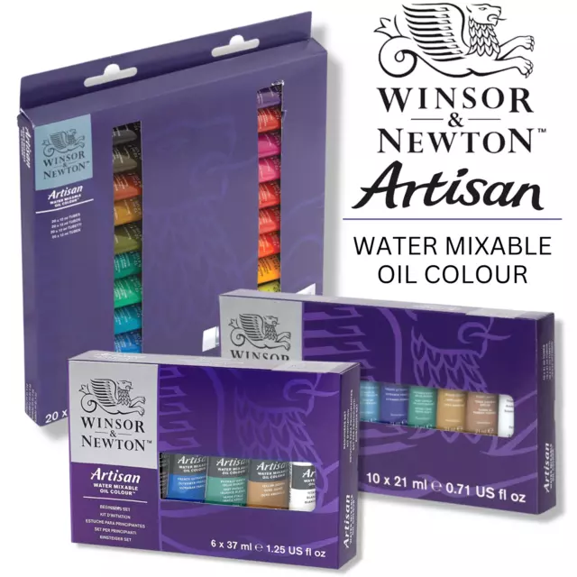 Winsor & Newton Artisan Water Mixable Oil Colour Set, Lightfast, Painting