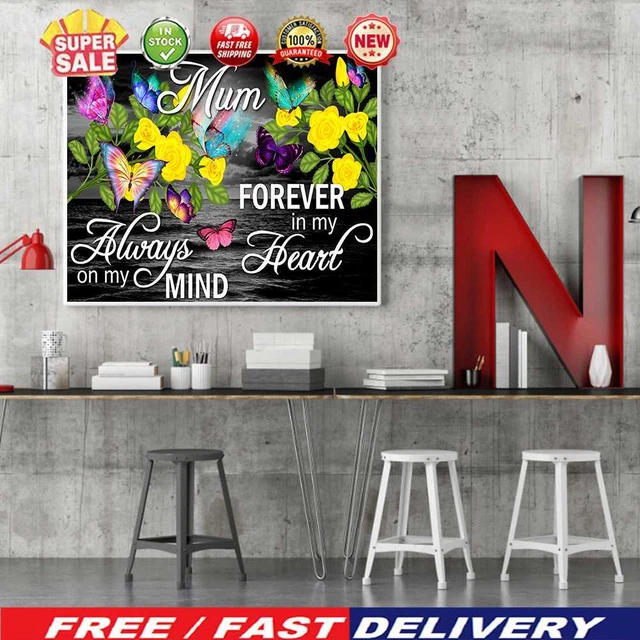 Kit de pintura por números hágalo usted mismo escritura de flores cuadro al óleo artesanía decoración de pared para el hogar (B1898)