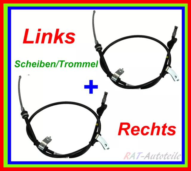 2 x Handbremsseile li+re LAND ROVER FREELANDER (LN) Scheiben/Trommel bremsen