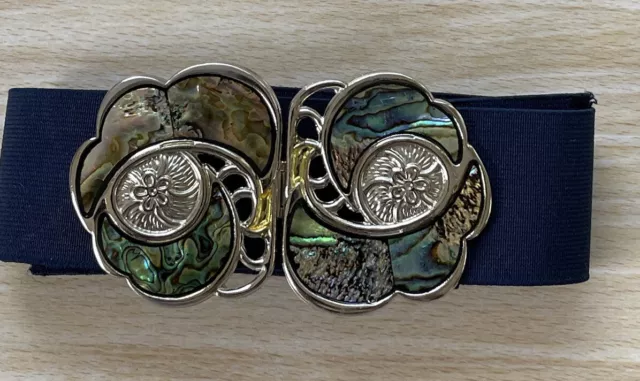 ABALONE Shell  Buckle With Belt