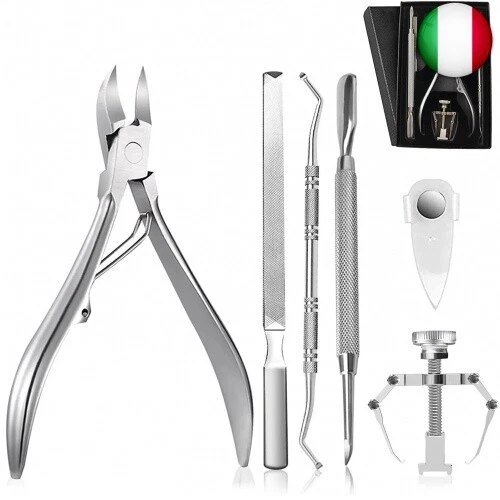 6 Pezzi Kit Tagliaunghie per Unghie,Kit di Strumenti per Unghie Incarnite Set