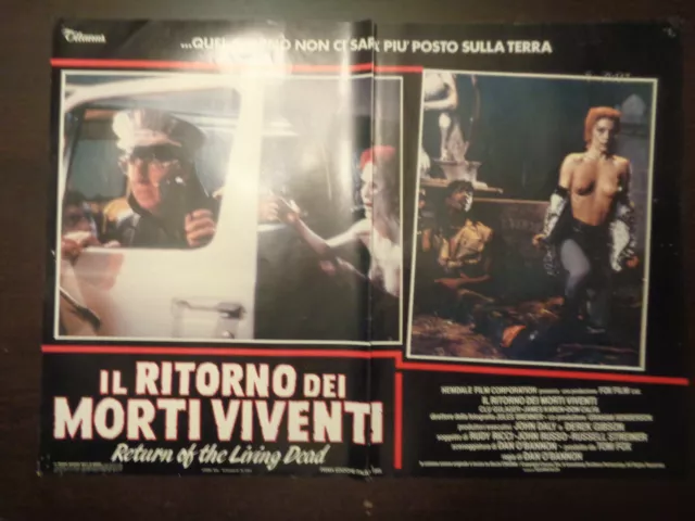 fotobusta IL RITORNO DEI MORTI VIVENTI (1985) D.CALFA "1°ED."  tipo LOCANDINA