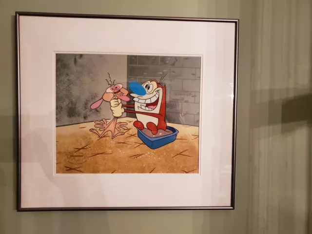 Ren & Stimpy Limited Edition Sericel "All Choked Up" - Framed 2