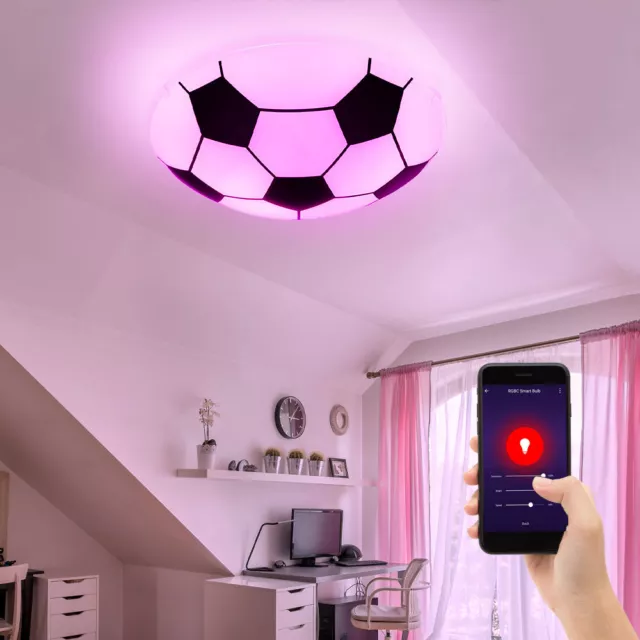 Plafoniera Spielzimmerlampe Cambio Colore Regolatore App Smart RGB LED