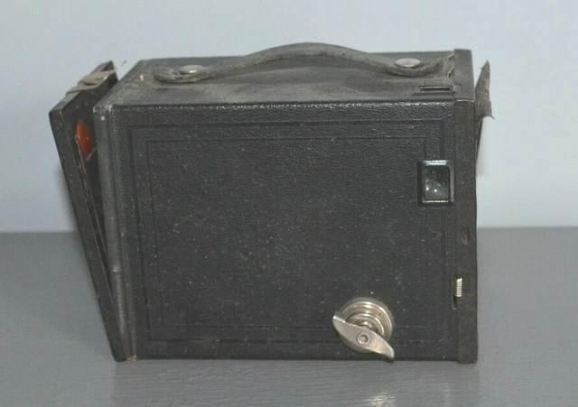 Appareil Photo Ancien Kodak Brownie 2A Modèle C Avec Sa Notice - Occasion, Boîtier Noir