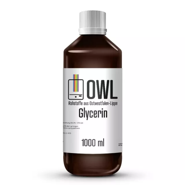 OWL Bundle 1L VG Glycerin Glyzerin + 1L PG Propylenglykol Propylene Glycol 3