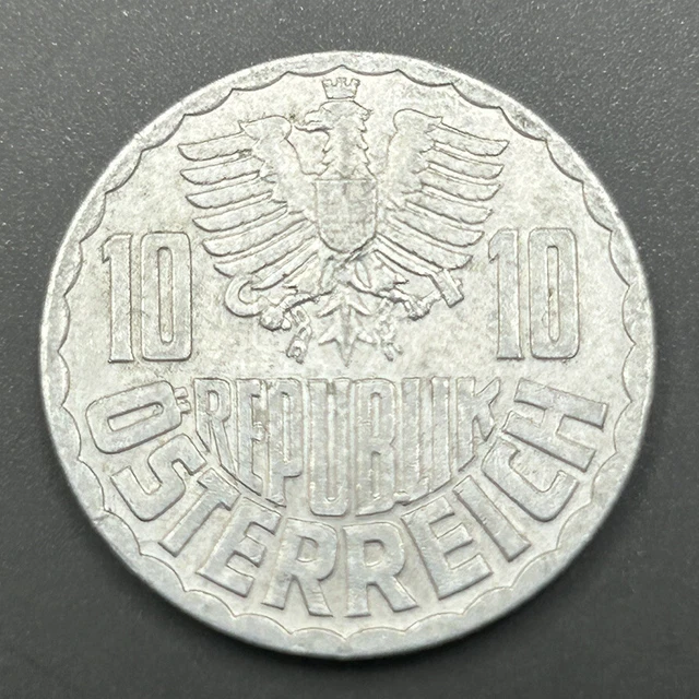 [#346947] Coin, Austria, 10 Groschen, 1970, Vienna, Proof, MS, Aluminum, KM:2878