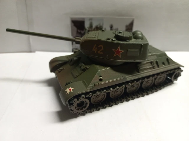 Char Solido 1/50 T34/76 Russe Canon Court Kaki, WW2, Modèle Rare, Occasion