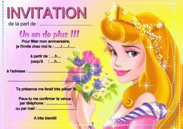 5 - 12 ou 14 cartes invitation anniversaire lilo et stitch REF 437