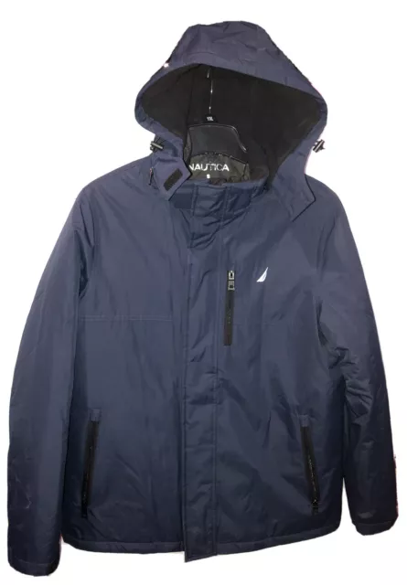 Nautica Men’s 3-In-1 System Jacket Hooded Fleece Lined Navy Small NWT MSRP $275