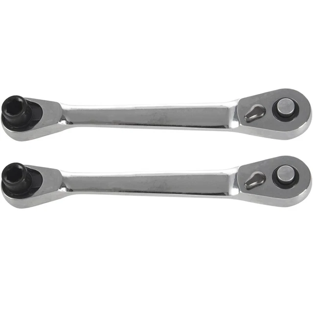 2 x cricchetti doppia testa chiavi cricchetto chiavi rapide chiaviK7P3
