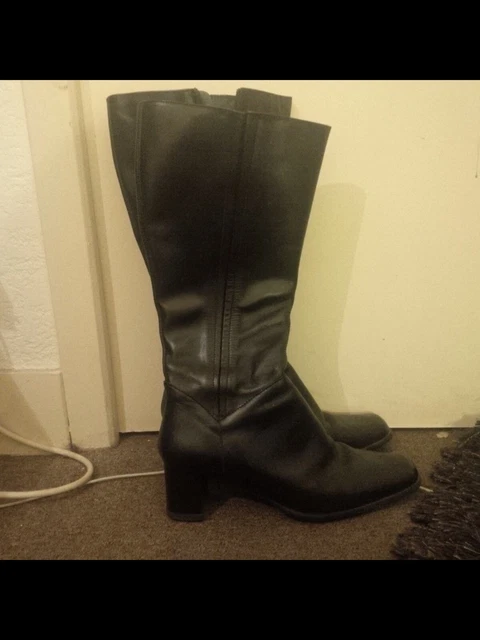 Bottes Cavaliere Femme En Cuir Noire Pointure 40