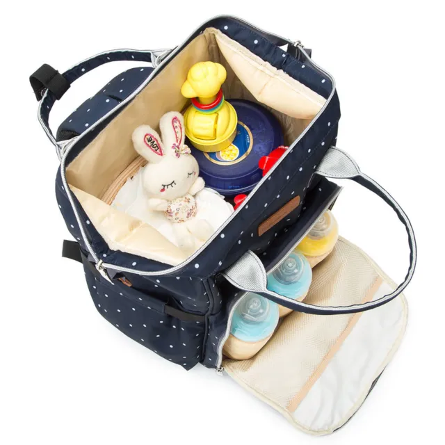Living Traveling Share Baby Diaper Bag Multi-Function Travel Waterproof Backpack 11