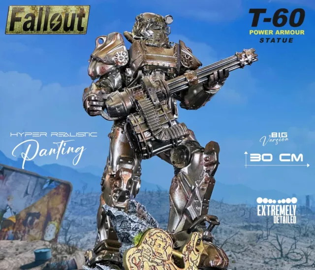 Fall-out Figure T-60 armatura atomica Fallout 4 Statua da collezione di Fallout
